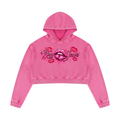 Cropped,Hoodie,love,Snowwashed,Cotton