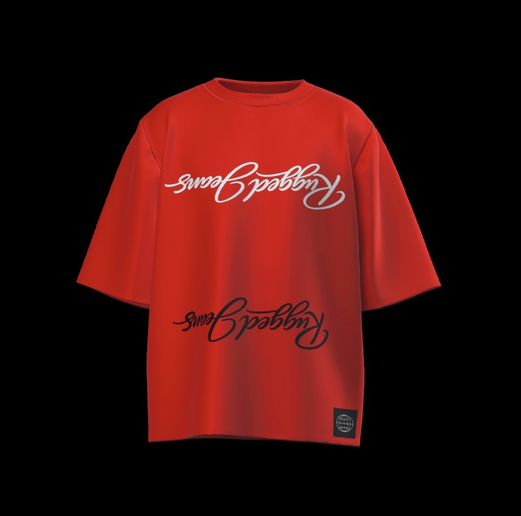 “Rugged red wing“ Oversized Rugged Tee