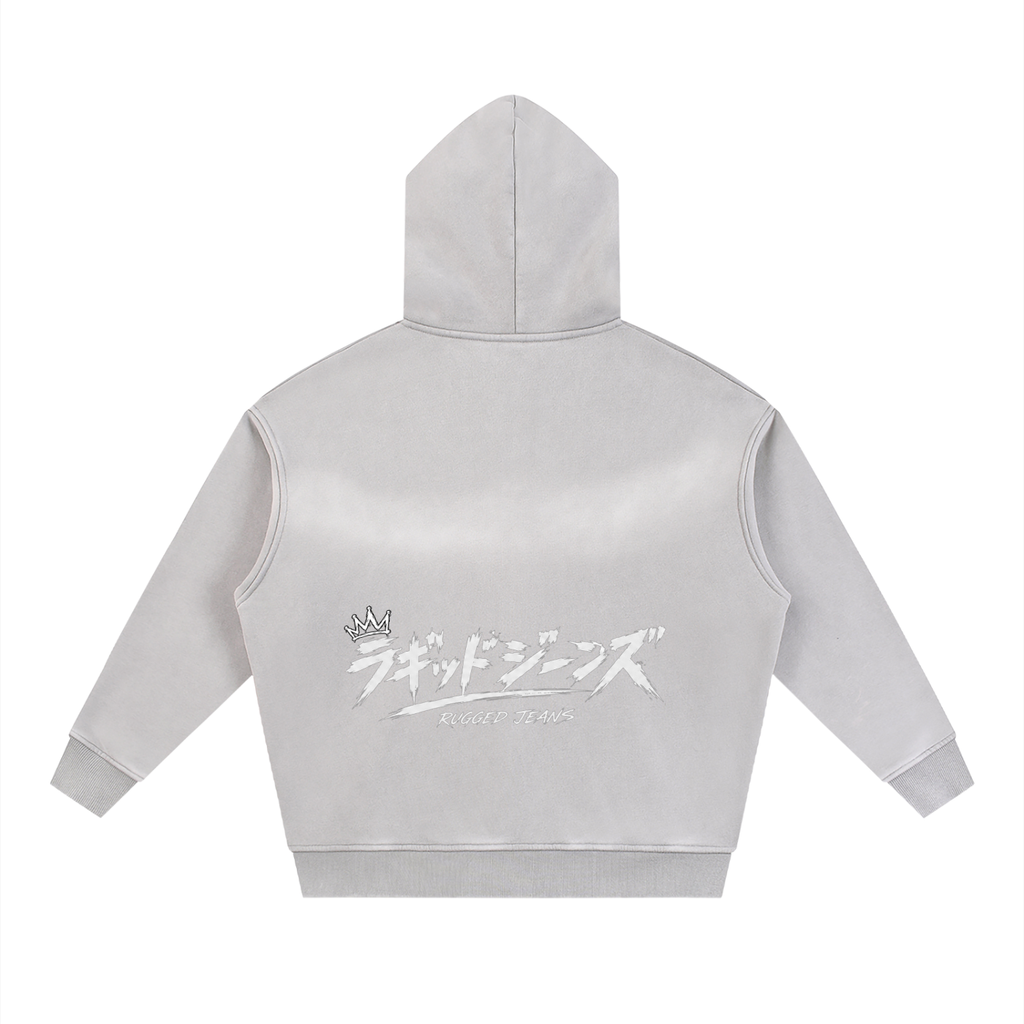 Black Heart Zipper Hoodie